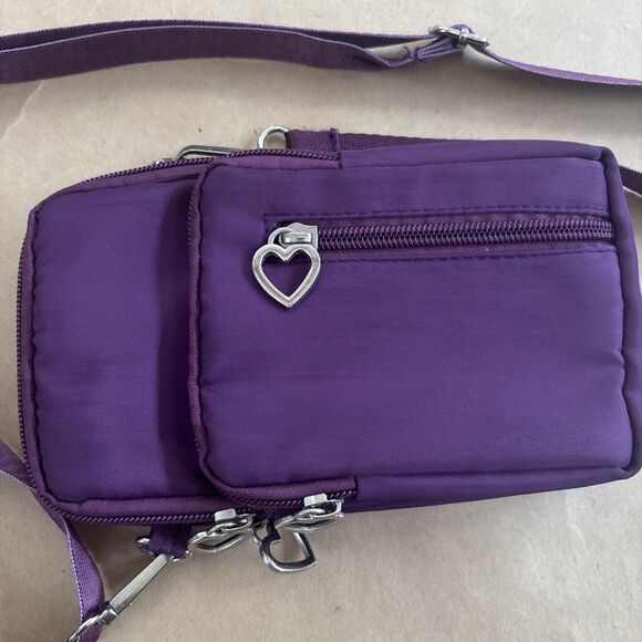 Crossbody bag Purple Cell Phone wallet Crossbody Strap And Belt Loop Fanny Pack - Picture 2 of 10